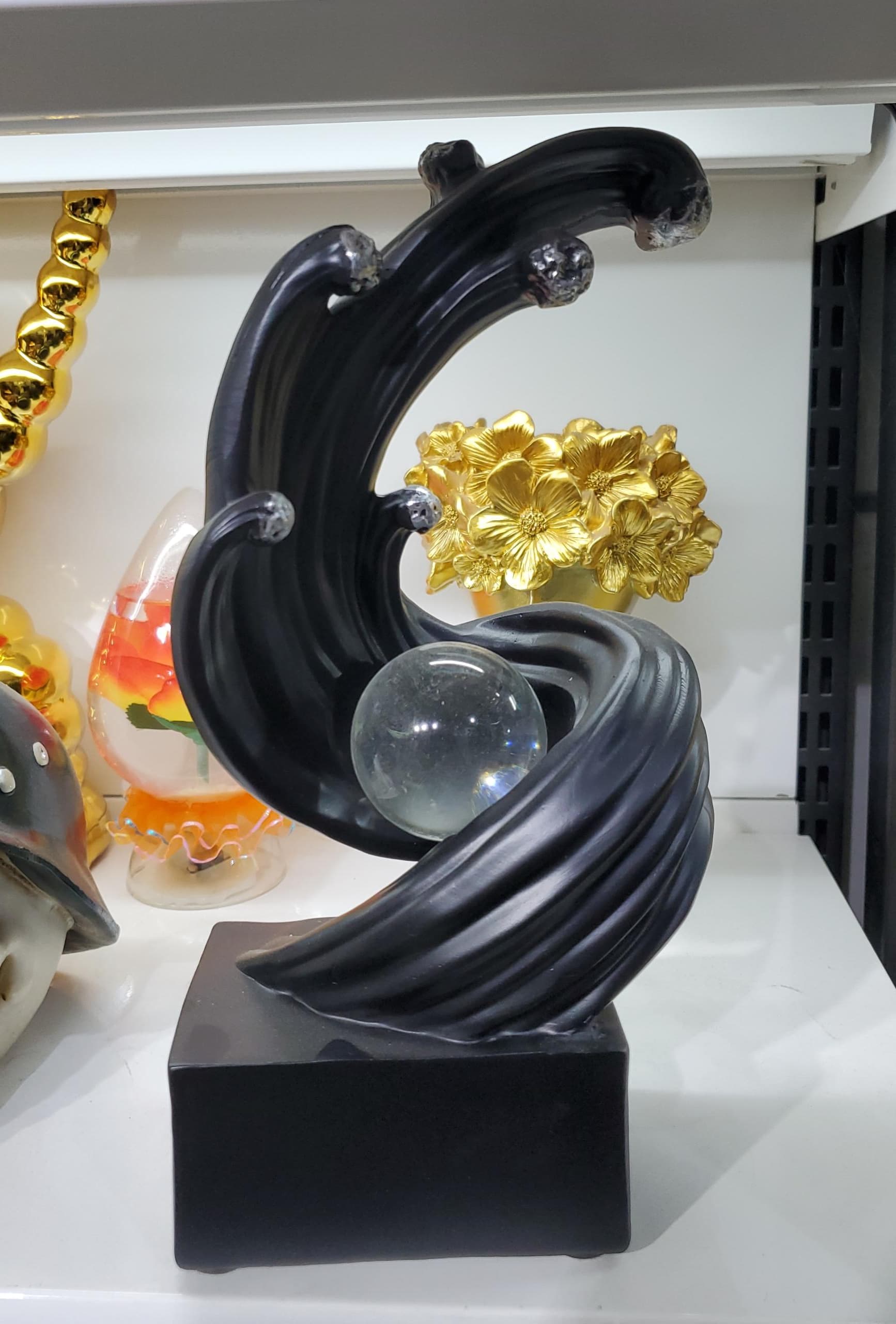 Celestial Orbit Crystal Sculpture